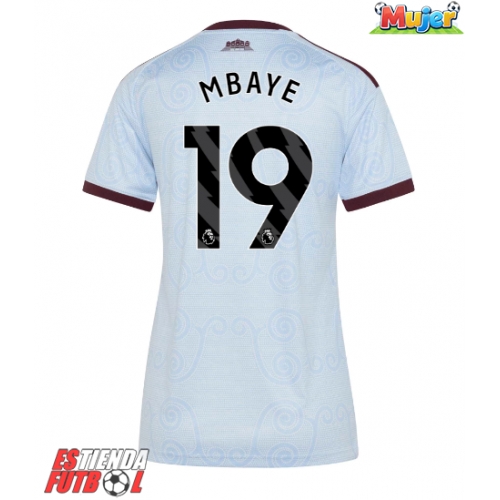 Aston Villa Ibrahim Mbaye #19 Tercera Equipación Mujer 2026-27 Manga Corta